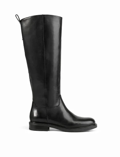 Женские сапоги Vagabond кожаные черные - фото 1 - Miraton