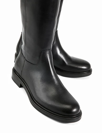 Женские сапоги Vagabond кожаные черные - фото 3 - Miraton