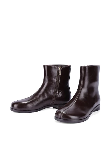 Женские ботинки MIRATON кожаные коричневые - фото 2 - Miraton