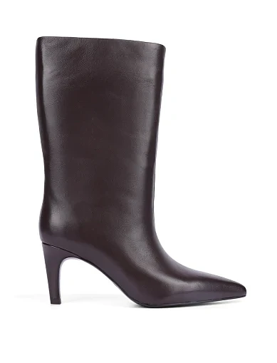 Женские ботинки MIRATON кожаные коричневые - фото 1 - Miraton