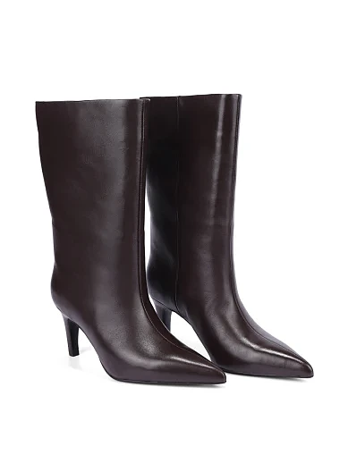 Женские ботинки MIRATON кожаные коричневые - фото 3 - Miraton