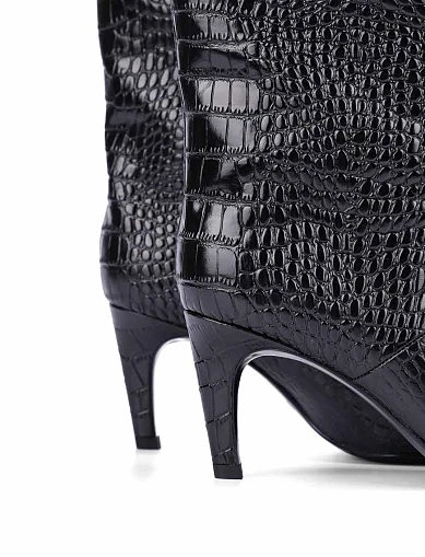 Жіночі чоботи MIRATON шкіряні чорні(G012-1420Q) - фото 3 - Miraton