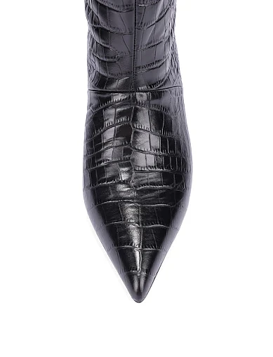 Жіночі чоботи MIRATON шкіряні чорні(G012-1420Q) - фото 6 - Miraton