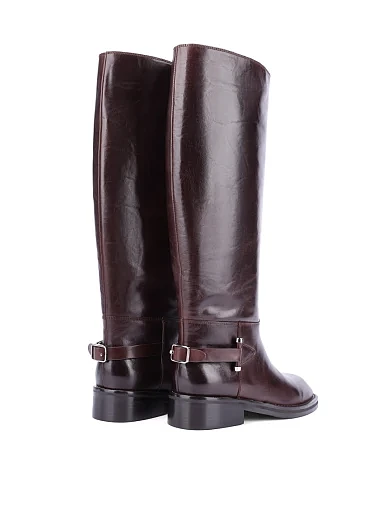 Женские сапоги MIRATON коричневые - фото 4 - Miraton