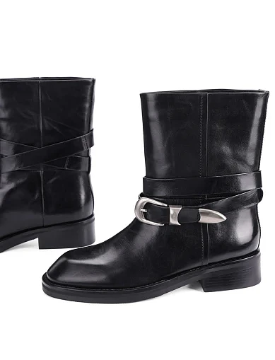 Женские ботинки MIRATON черные - фото 2 - Miraton