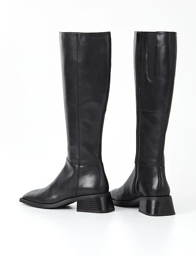 Женские сапоги Vagabond кожаные черные - фото 3 - Miraton