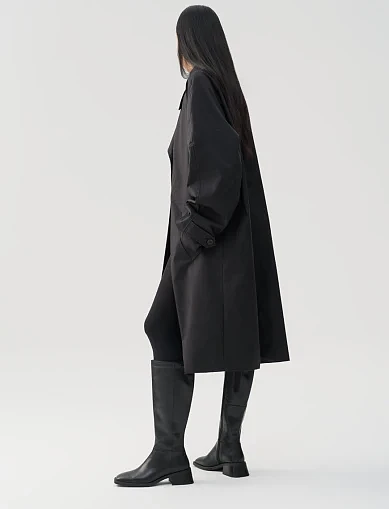 Женские сапоги Vagabond кожаные черные - фото 6 - Miraton