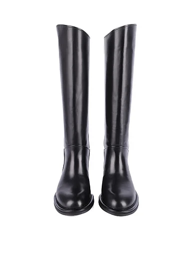 Женские сапоги Attizzare кожаные черные - фото 2 - Miraton