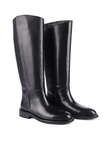 Женские сапоги Attizzare кожаные черные - фото 3 - Miraton