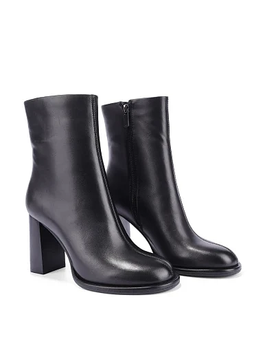 Женские ботинки MIRATON кожаные черные - фото 3 - Miraton