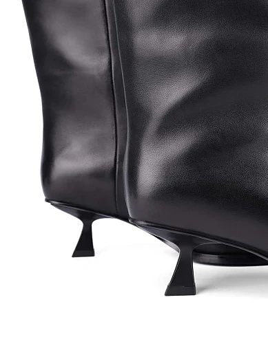 Жіночі чоботи MIRATON шкіряні чорні(G025-1417) - фото 2 - Miraton