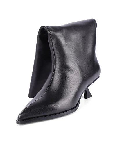 Жіночі чоботи MIRATON шкіряні чорні(G025-1417) - фото 5 - Miraton