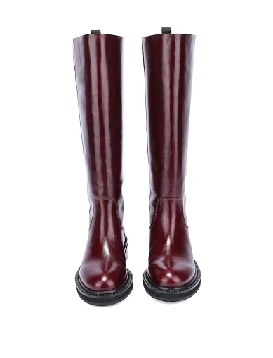 Женские сапоги MIRATON бордовые - фото 3 - Miraton