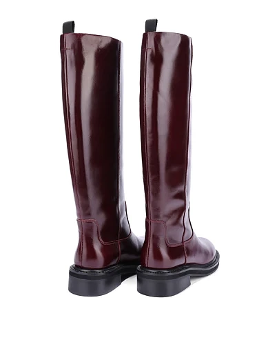 Женские сапоги MIRATON бордовые - фото 5 - Miraton