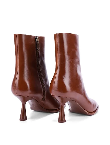 Женские ботинки MIRATON кожаные коричневые - фото 4 - Miraton