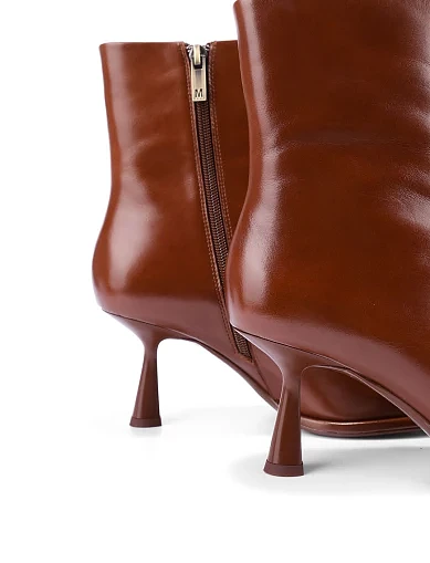 Женские ботинки MIRATON кожаные коричневые - фото 5 - Miraton