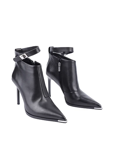 Женские ботинки MIRATON кожаные черные - фото 3 - Miraton