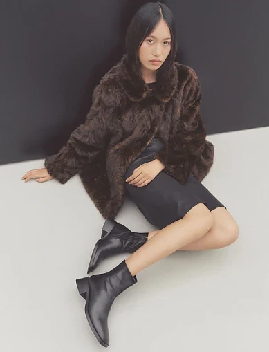 Женские ботинки Vagabond кожаные черные - фото 6 - Miraton