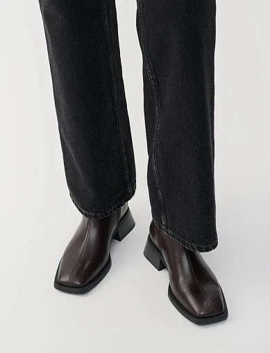 Женские ботинки Vagabond кожаные коричневые - фото 5 - Miraton