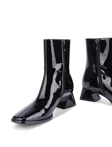 Жіночі черевики MIRATON з наплаку чорні(888-2) - фото 2 - Miraton