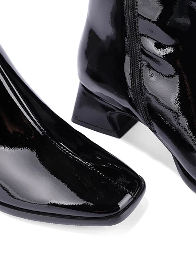 Жіночі черевики MIRATON з наплаку чорні(888-2) - фото 5 - Miraton