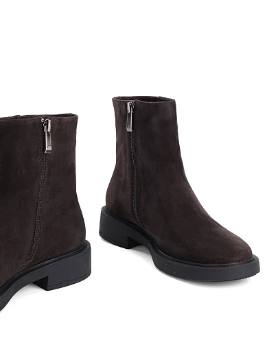 Жіночі черевики Attizzare велюрові сірі(JC042-1B) - фото 2 - Miraton