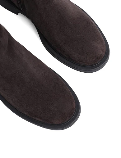 Жіночі черевики Attizzare велюрові сірі(JC042-1B) - фото 5 - Miraton