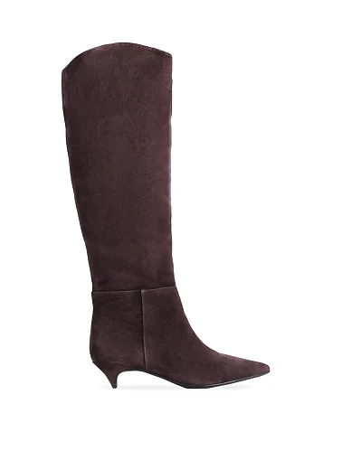 Женские сапоги MIRATON велюровые коричневые - фото 1 - Miraton