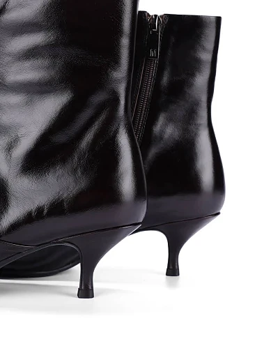 Женские ботинки MIRATON кожаные бордовые - фото 2 - Miraton