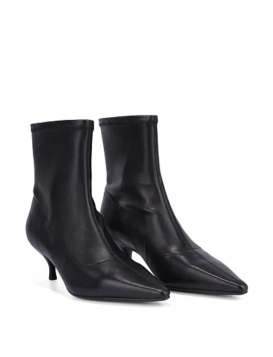 Жіночі черевики шкіряні чорні(JC057D-5A) - фото 3 - Miraton