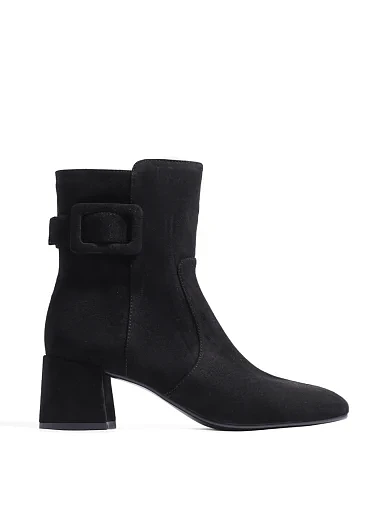 Жіночі черевики Attizzare велюрові чорні(JR1026-10) - фото 1 - Miraton