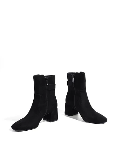 Жіночі черевики Attizzare велюрові чорні(JR1026-10) - фото 2 - Miraton