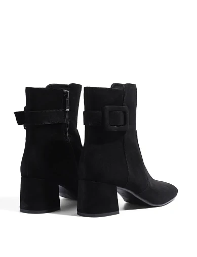 Жіночі черевики Attizzare велюрові чорні(JR1026-10) - фото 4 - Miraton