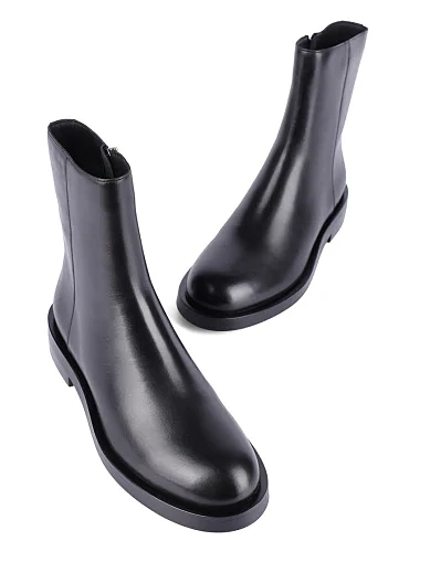 Женские ботинки MIRATON кожаные черные - фото 5 - Miraton