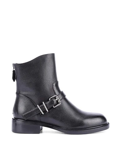 Жіночі черевики MIRATON шкіряні чорні(A2322-25601-1) - фото 1 - Miraton