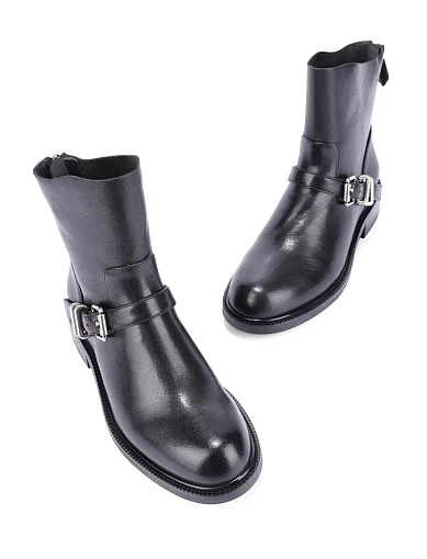 Жіночі черевики MIRATON шкіряні чорні(A2322-25601-1) - фото 2 - Miraton