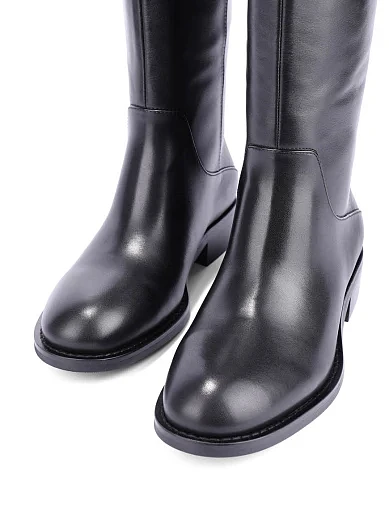 Жіночі чоботи Attizzare шкіряні чорні(V24107-71808) - фото 5 - Miraton