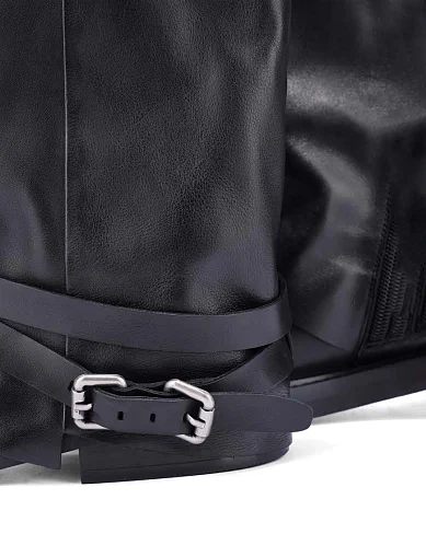 Жіночі чоботи MIRATON шкіряні чорні(U8160-12-N1R) - фото 3 - Miraton