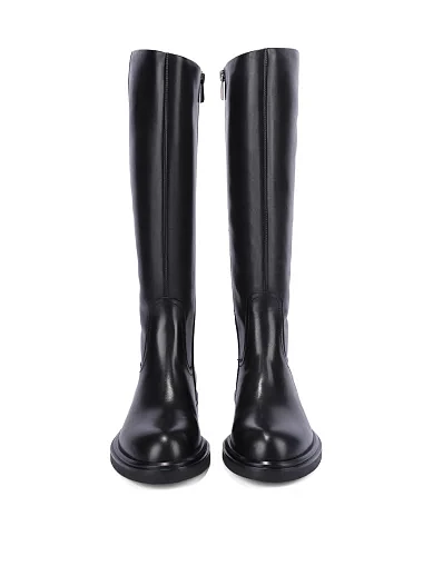 Женские сапоги Attizzare кожаные черные - фото 2 - Miraton