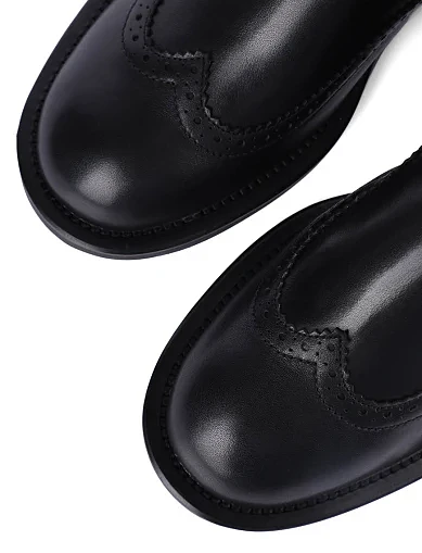 Женские ботинки челси Attizzare кожаные черные - фото 4 - Miraton