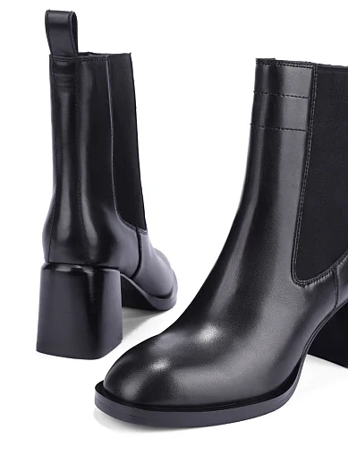 Жіночі черевики челсі MIRATON шкіряні чорні(FT2429-606) - фото 2 - Miraton