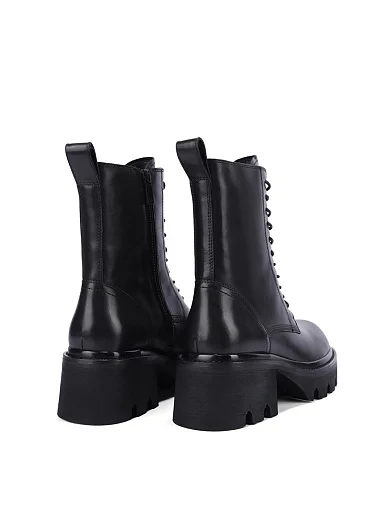 Женские ботинки MIRATON кожаные черные - фото 4 - Miraton