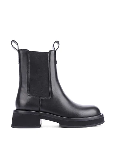 Женские ботинки челси MIRATON кожаные черные - фото 1 - Miraton