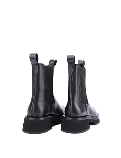 Женские ботинки челси MIRATON кожаные черные - фото 4 - Miraton