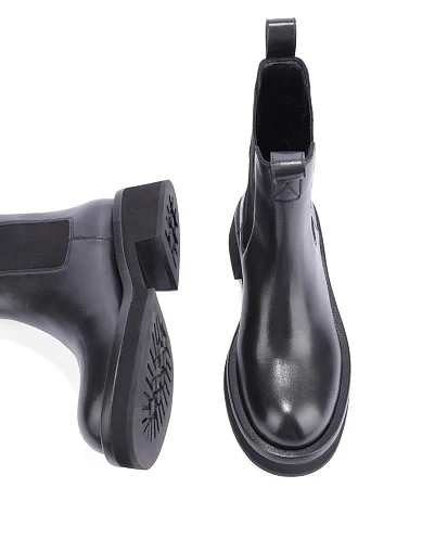 Женские ботинки челси MIRATON кожаные черные - фото 5 - Miraton