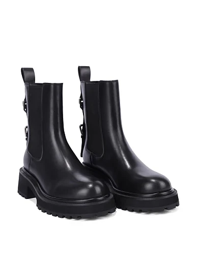 Жіночі черевики челсі MIRATON шкіряні чорні(FT309B-721) - фото 3 - Miraton