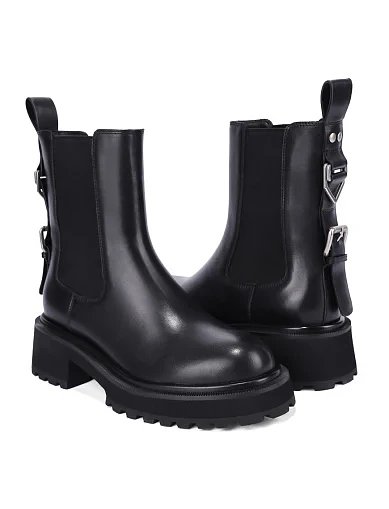 Жіночі черевики челсі MIRATON шкіряні чорні(FT309B-721) - фото 5 - Miraton