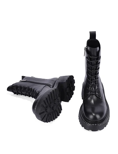 Жіночі черевики MIRATON шкіряні чорні(FT309E-718) - фото 2 - Miraton