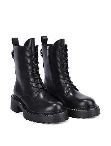 Жіночі черевики MIRATON шкіряні чорні(FT309E-718) - фото 3 - Miraton