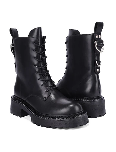 Жіночі черевики MIRATON шкіряні чорні(FT309E-718) - фото 5 - Miraton